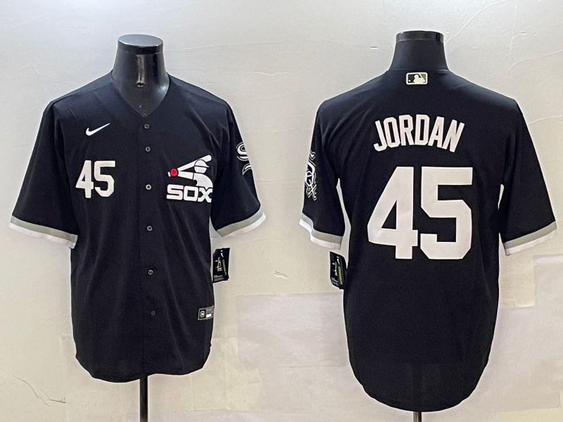 Men Chicago White Sox #45 Jordan Black Game Fashion 2025 Nike MLB Jersey style 6